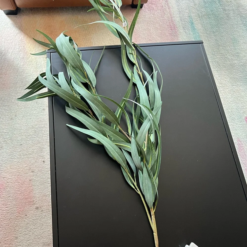 West Elm Green Faux Eucalyptus Stem